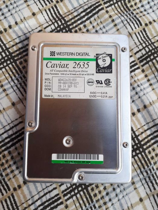 Dysk ide 640MB Caviar 2635 rok 1995