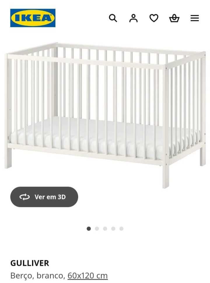 Berço com colchão Ortopédico
