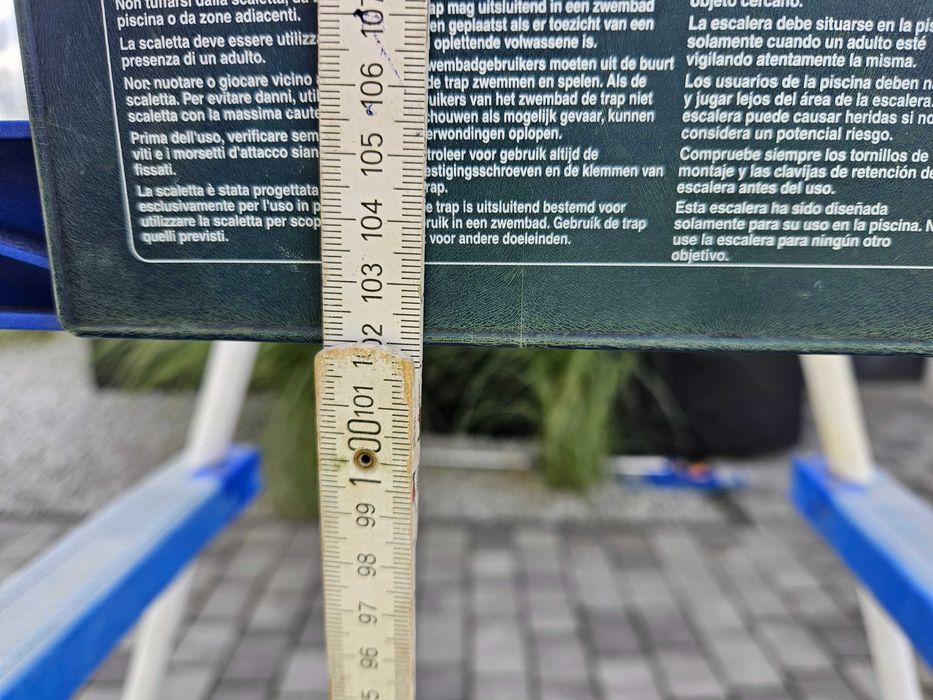 Drabinka do basenu - 3 stopnie 102cm