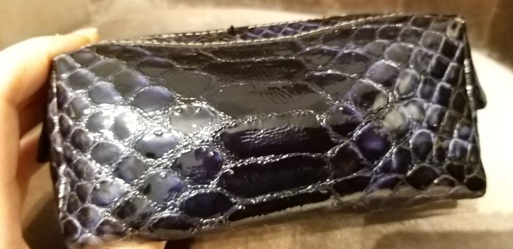 Mala Cavalinho cosmética Azul verniz