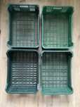 Skrzynki plastikowe pojemniki skrzynka 50 x 37 x 15 cm 4 szt.