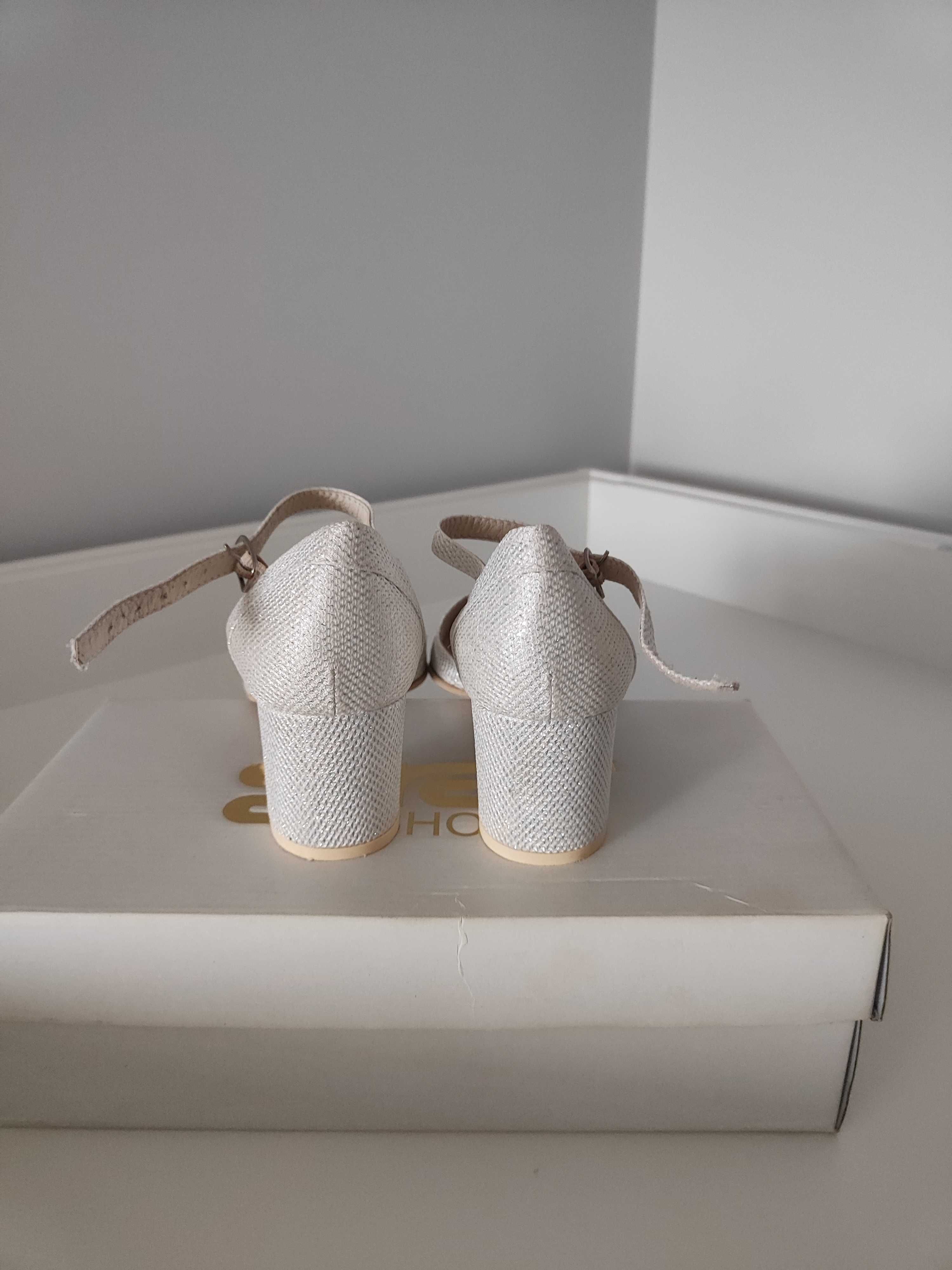 Buty ślubne brokatowe Graf r. 36