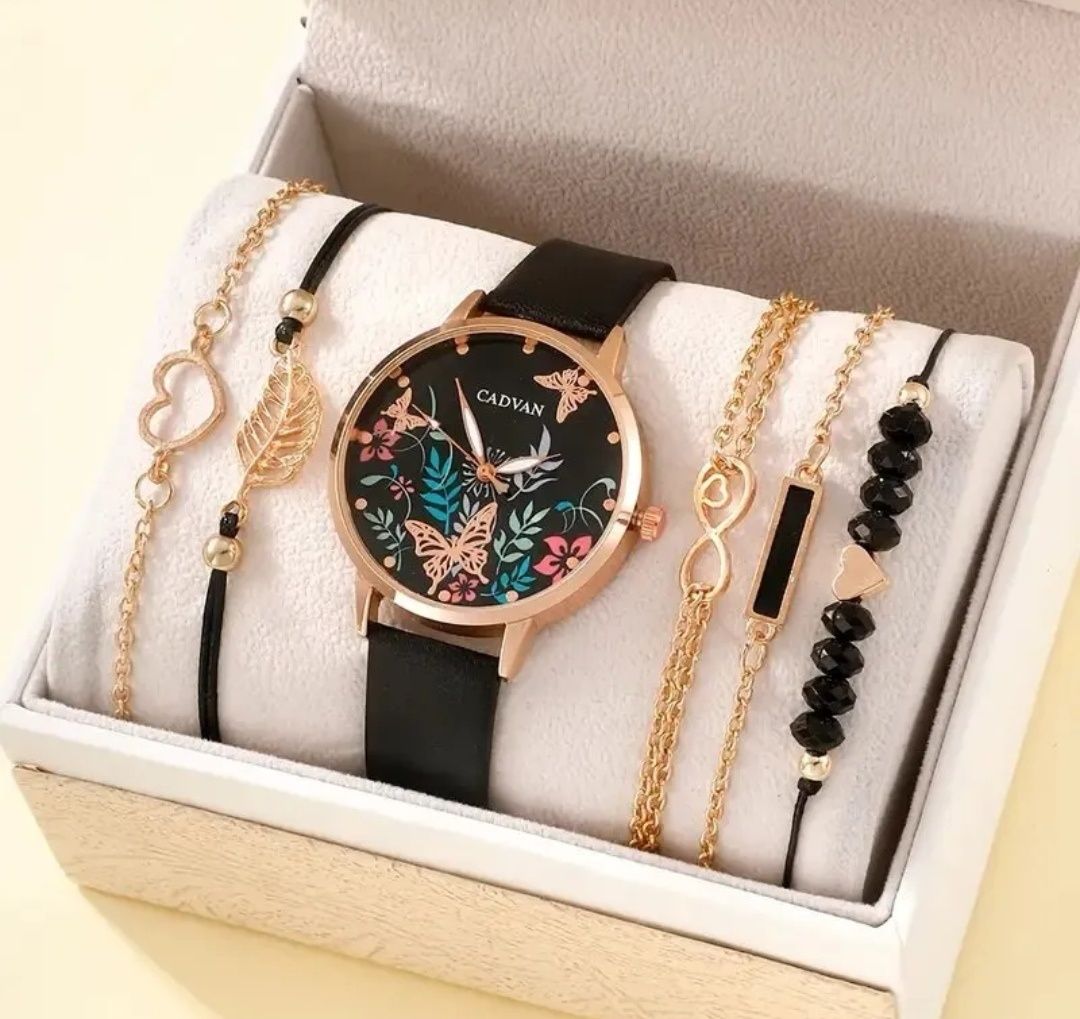 Nowy zestaw prezentowy zegarek damski boho i komplet bransoletek