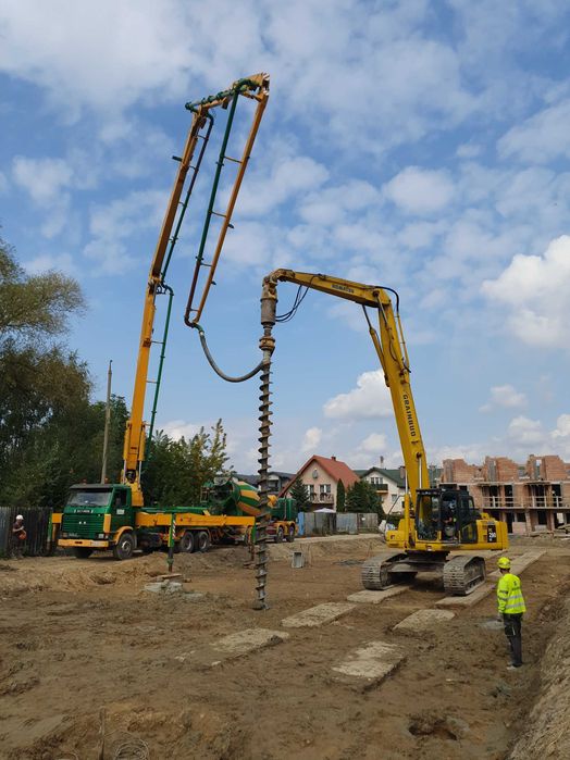 Palowanie pod domy, mikropale, pale wiercone CFA, fundamenty palowe