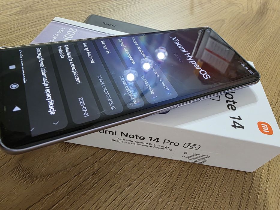 Xiaomi Redmi Note 14 PRO 5g 8/256 Jak nowy