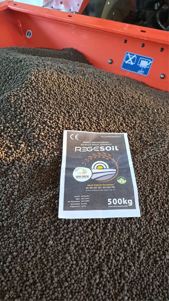 Kreda jeziorna wapno granulowane czarna kreda