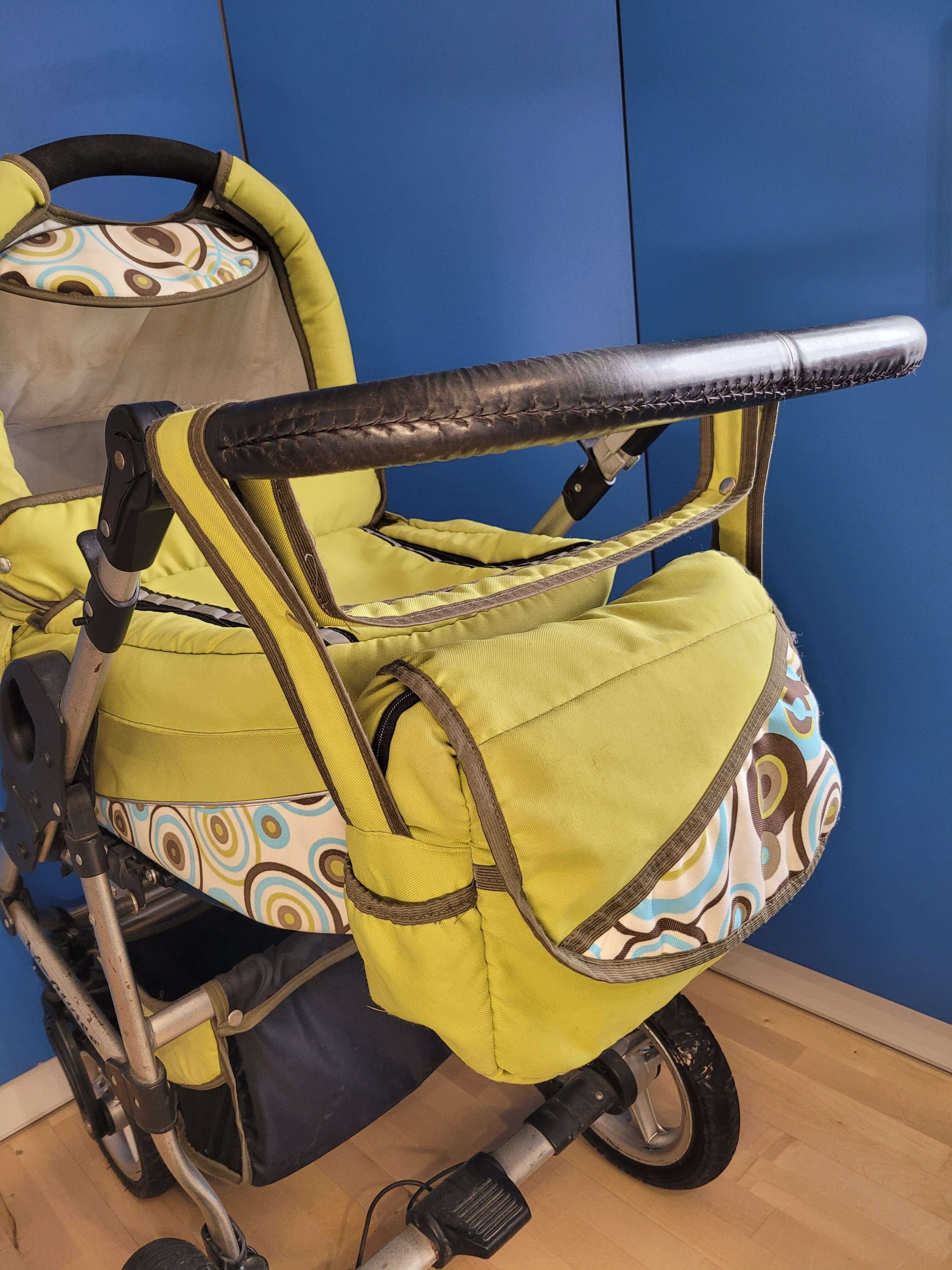 Wózek dziecięcy 3w1 gondolka, spacerówka, fotelik/nosidełko, torba