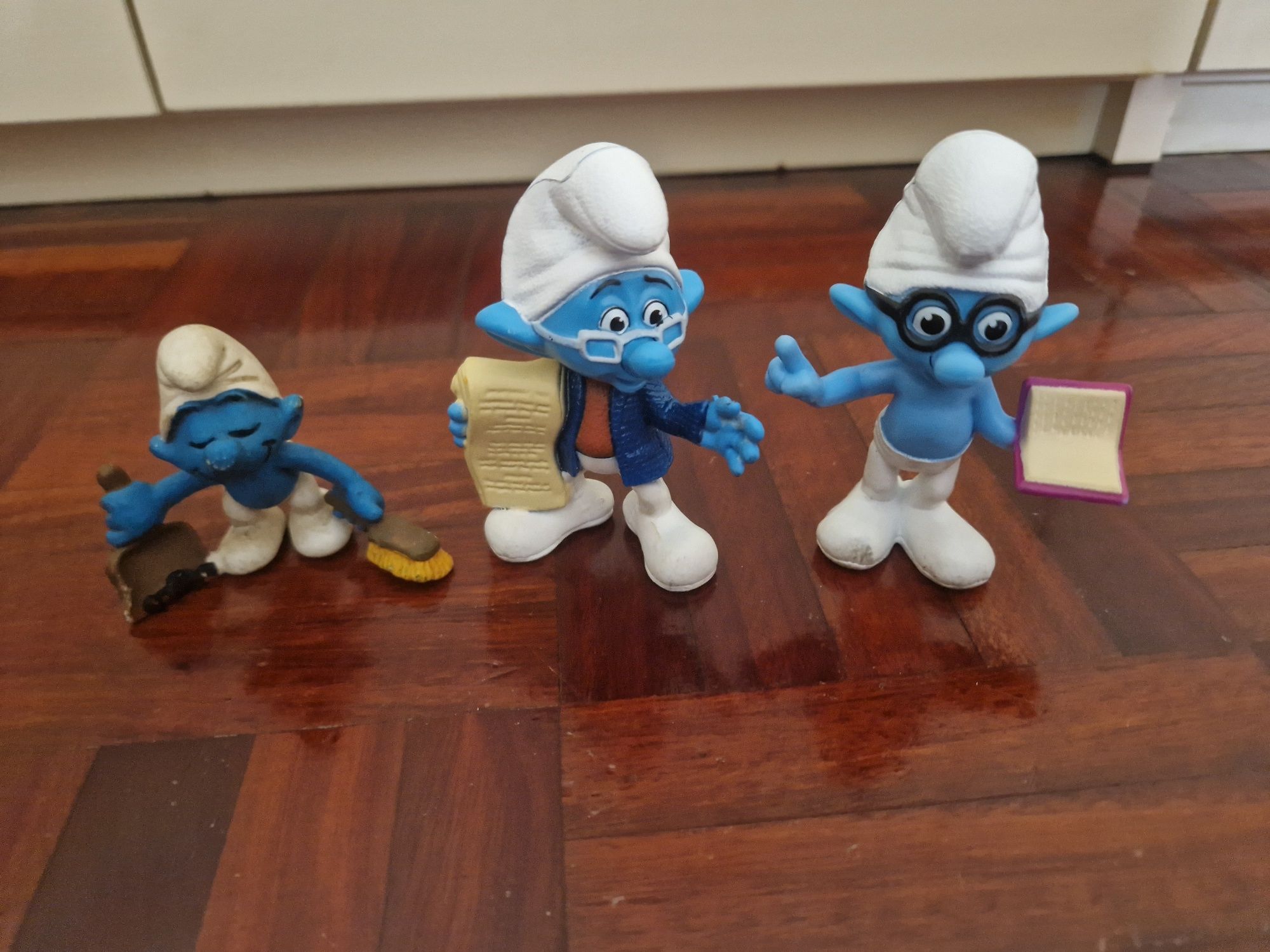 Bonecos pelucia/borracha Smurfs