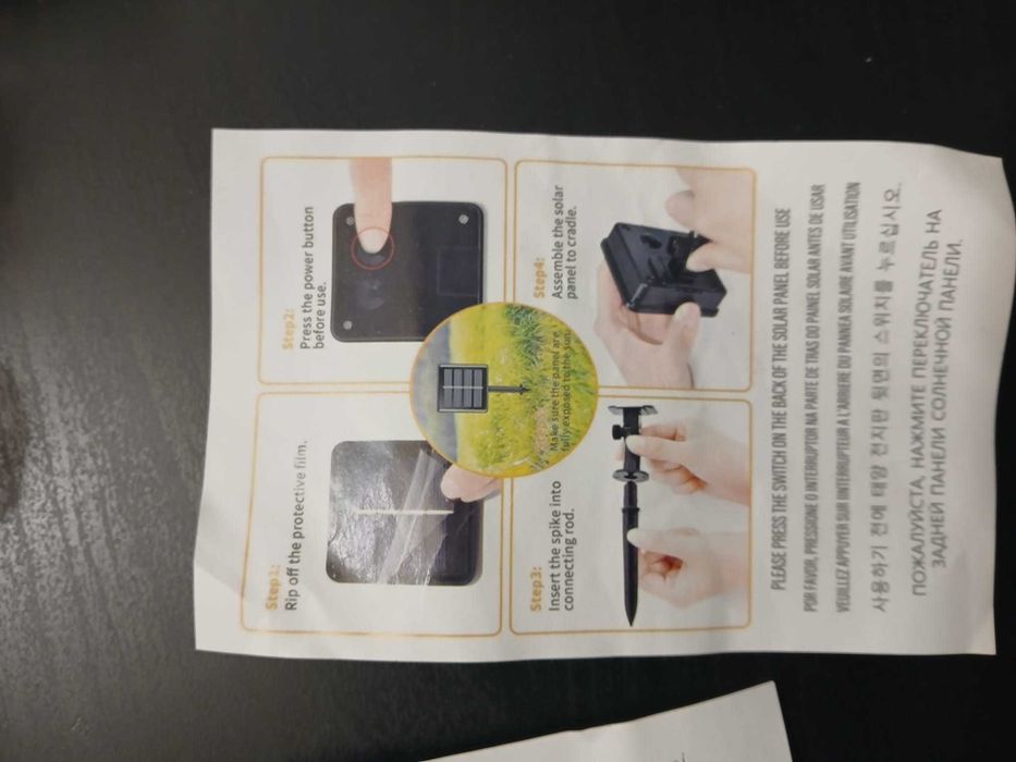 30 lampadas Led c/ painel solar