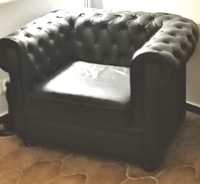 Fotel Chesterfield, Eco skóra