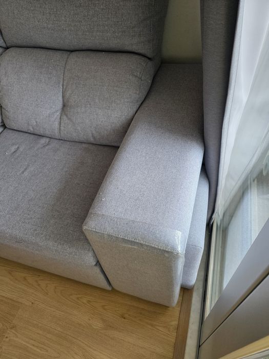 Sofá cama com chaise long