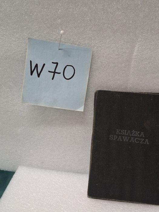 Książeczka spawacz z lat 70tych