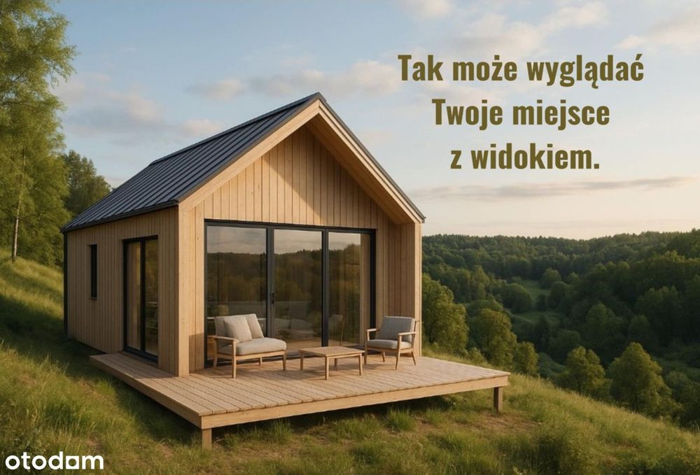 Wzgórze z widokiem i lasem - idealne miejsce na dom pod Nałęczowem.