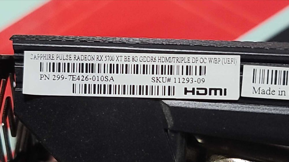 Видеокарта Sapphire AMD Radeon RX 5700 XT 8Gb Pulse Идеальная