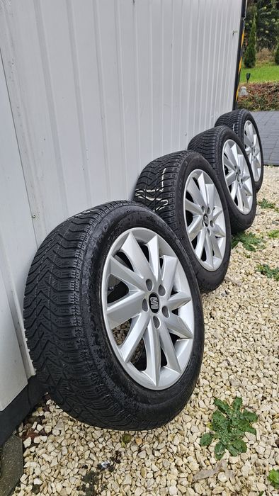 4x Alufelgi 15" wraz z opomami zimowymi, Seat Ibiza Toleda 5x100