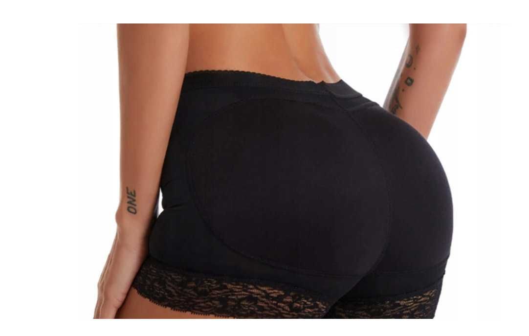 Majtki Figi powiększające i modelujące pośladki CZARNE r. L