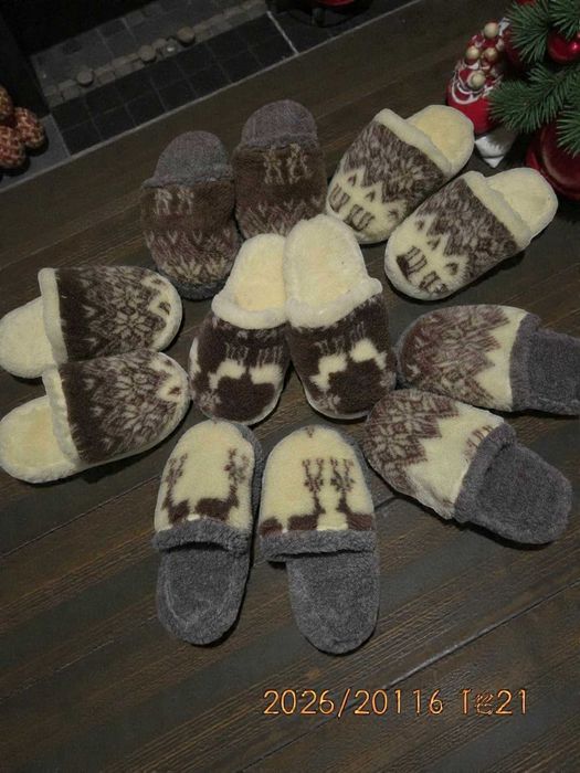 Тапочки из овчины 36-46 / ОПТ и розн домашние тапки, тапочки , всувки