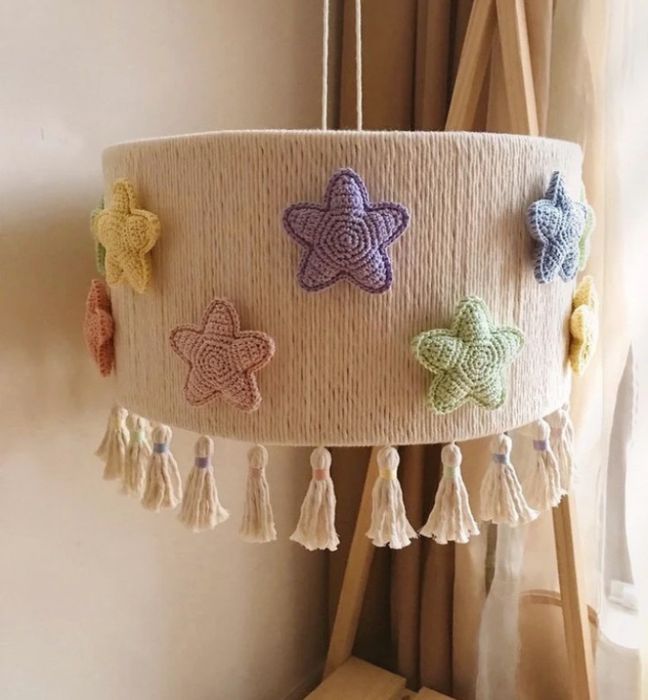 Candeeiro tecto feito á mão