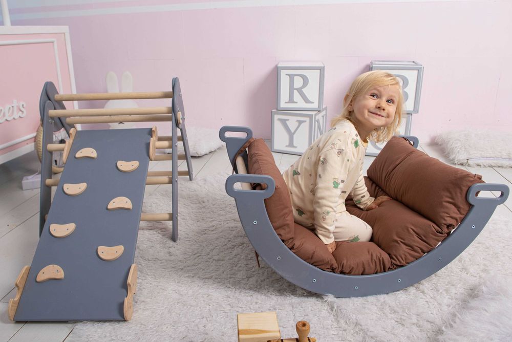 Дитячий комплекс Піклер Арка Трикутник краща цiна горка монтесорі 5в1