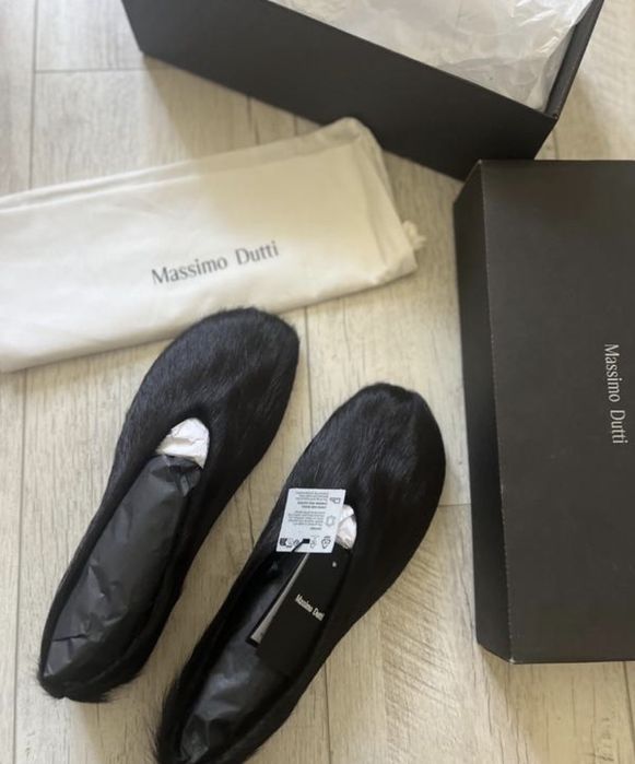 Хутряні балетки Masimmo Dutti 38