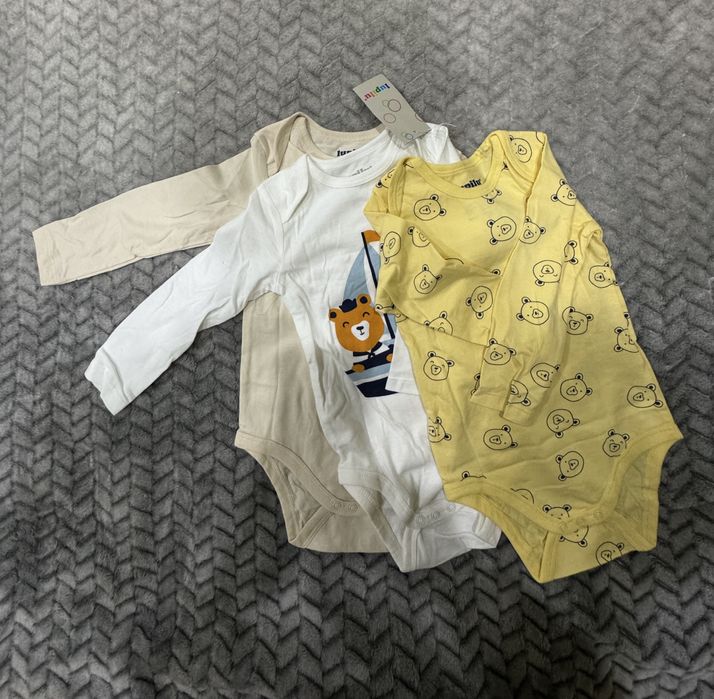 Набір боді на довгий рукав Lupilu 9-12 міс