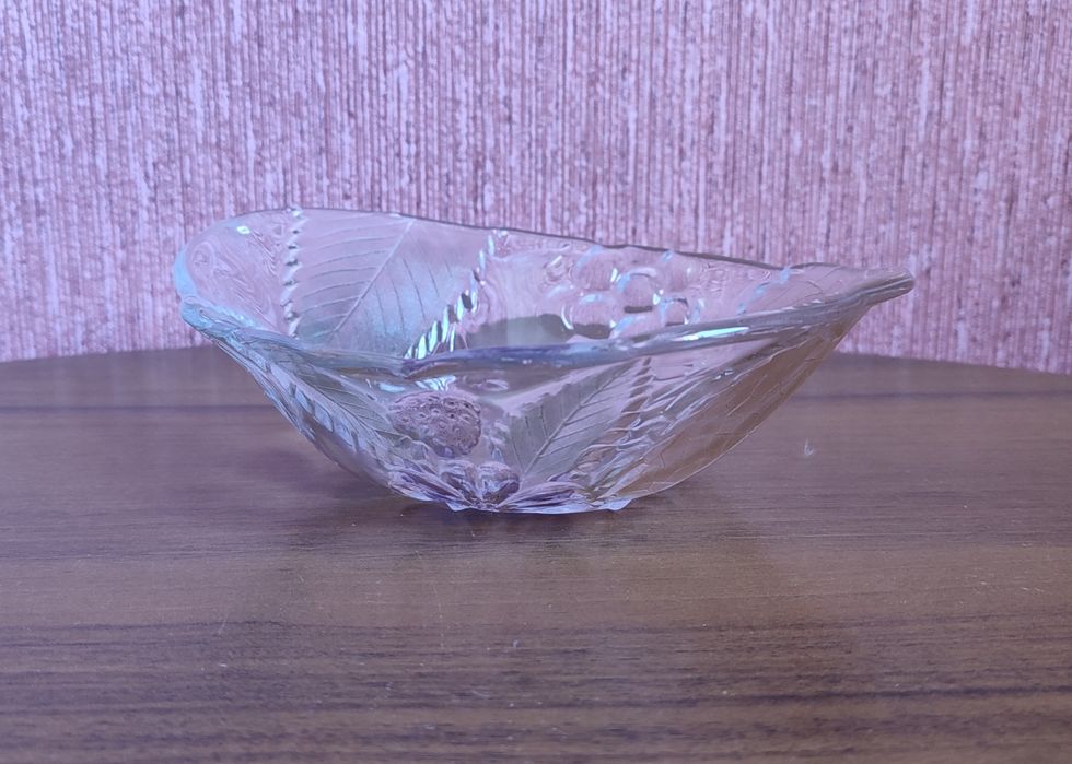 Вінтажна скляна фруктовниця, Італія