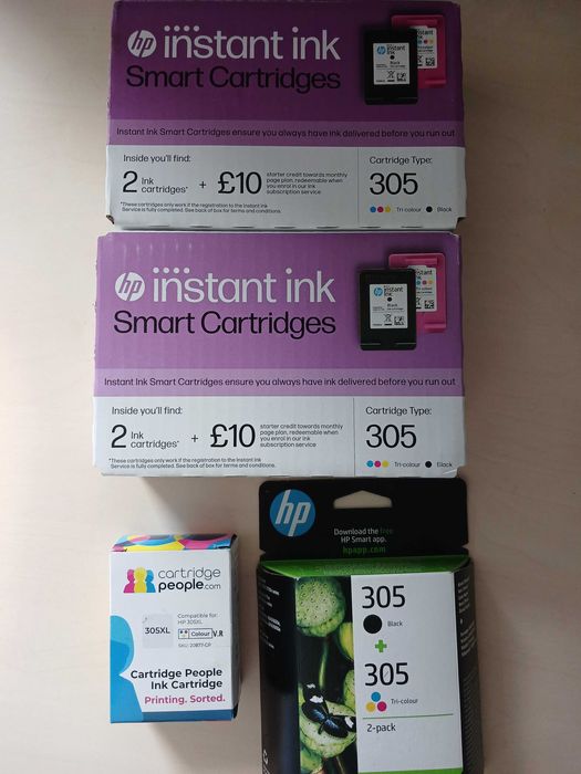 Оригінальні картриджі для принтера HP 305, 304, 303