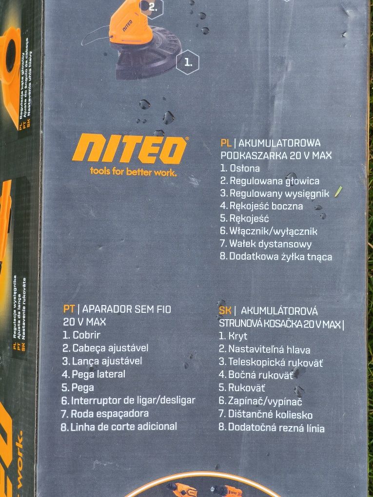 Podkaszarka bez akumulatora