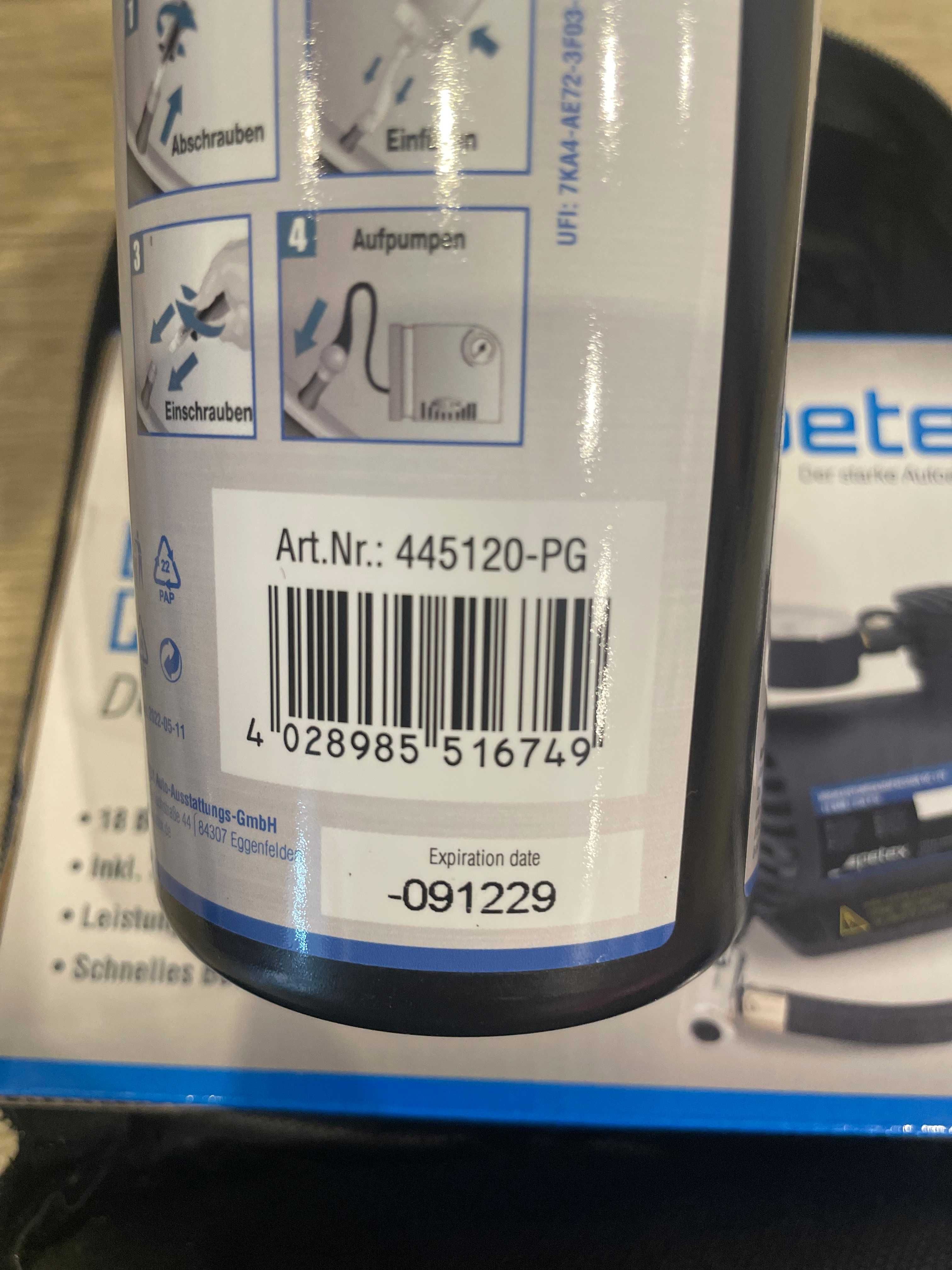 Petex 445100 Zestaw naprawczy do opon 450ml KOMPRESOR