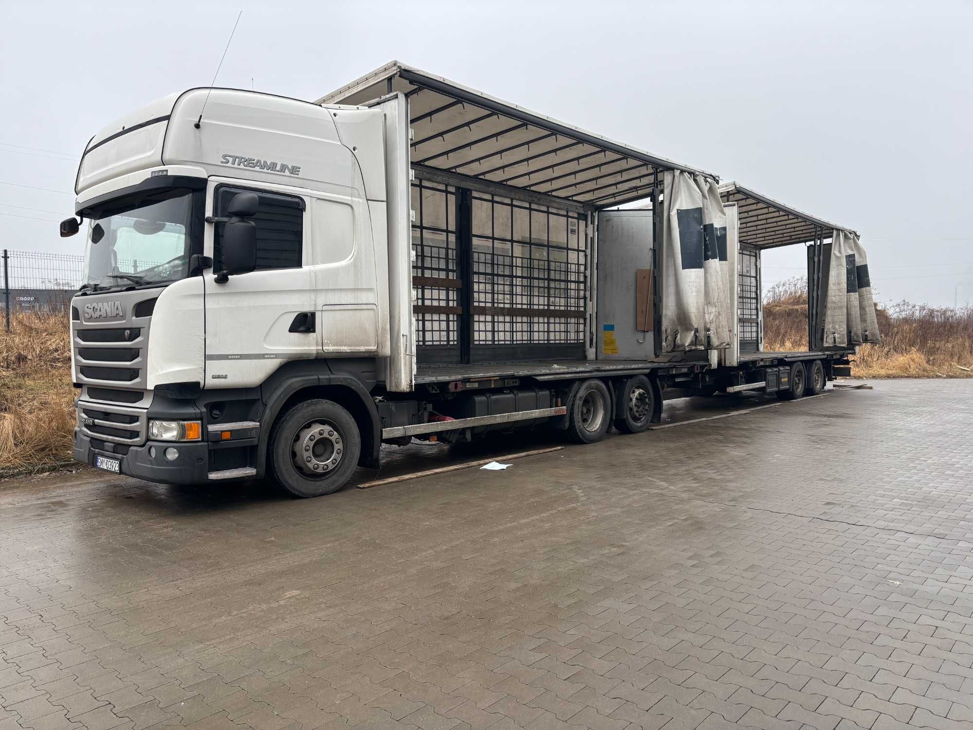 Scania R410 Tandem 115m3 BDF Stan bdb Cena za zestaw