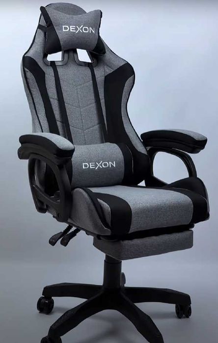 кресло компьютерное кресло игровое геймерское Grand DELUX серое