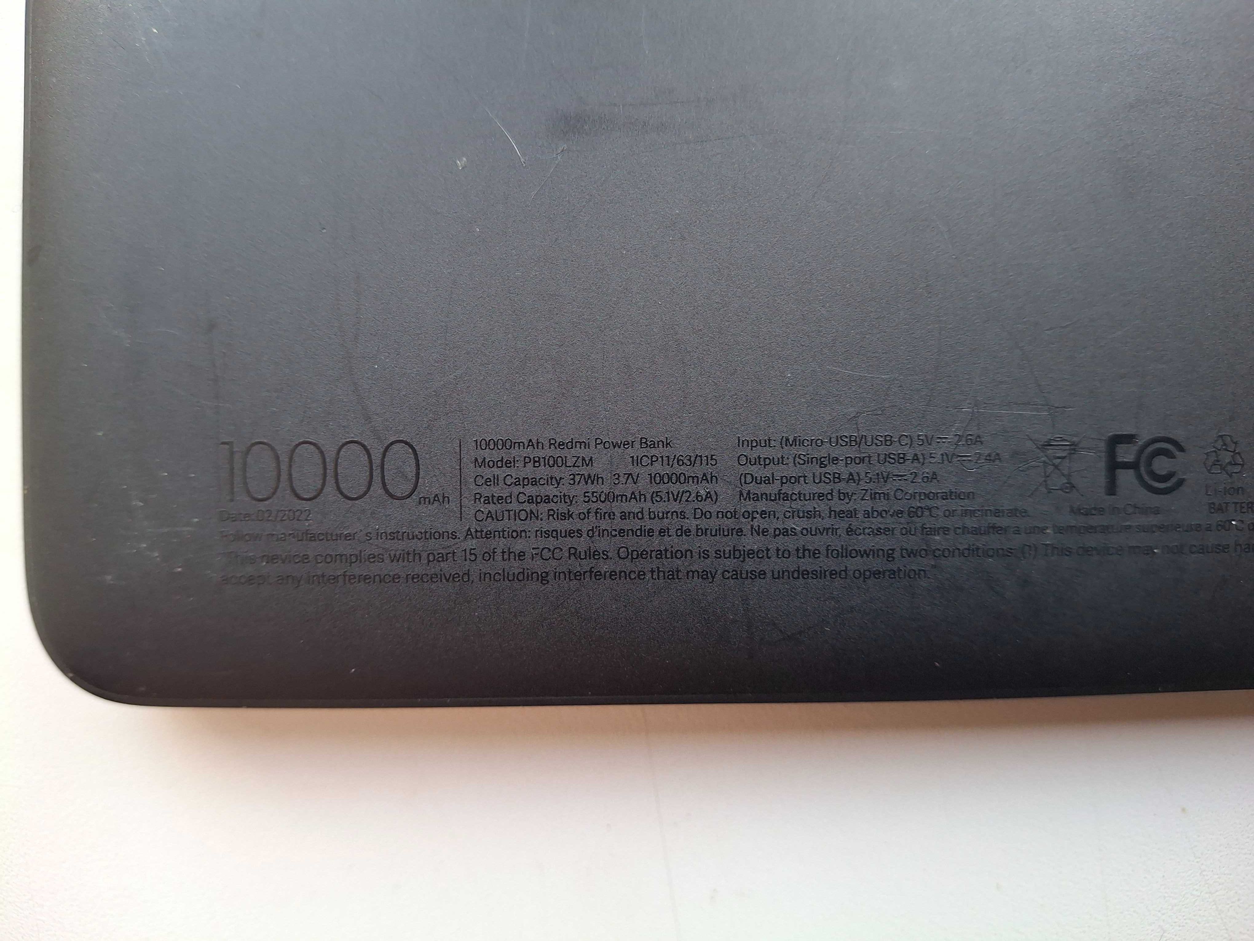 Повербанк УМБ Xiaomi Redmi Power Bank 10000mAh USB-C PB100LZM Black