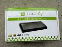 Rozdzielacz Techly HDMI 1x4 V2.0, 3D, 4K (IDATA HDMI-4K4)