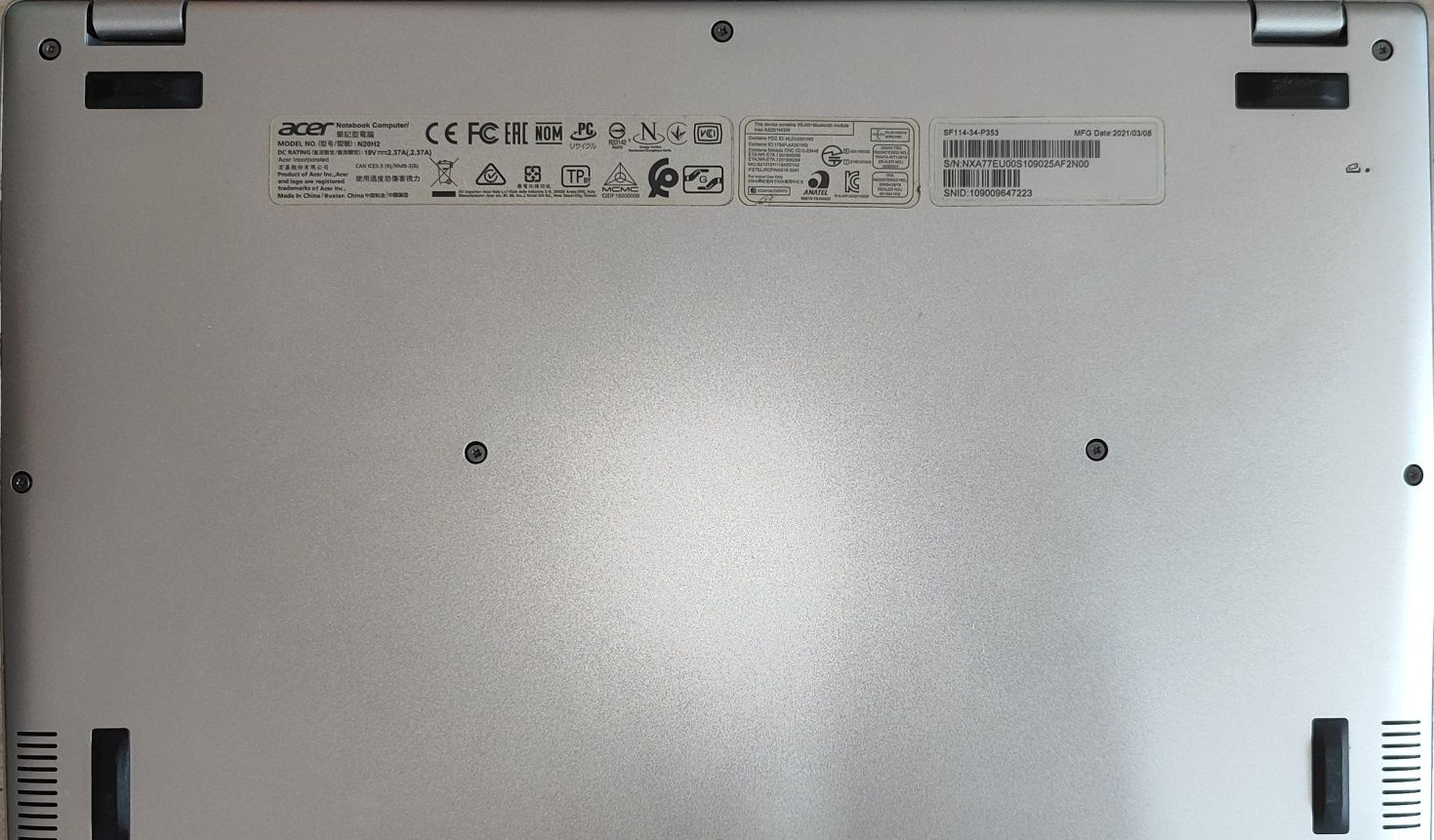 acer full HD1080 для роботи.