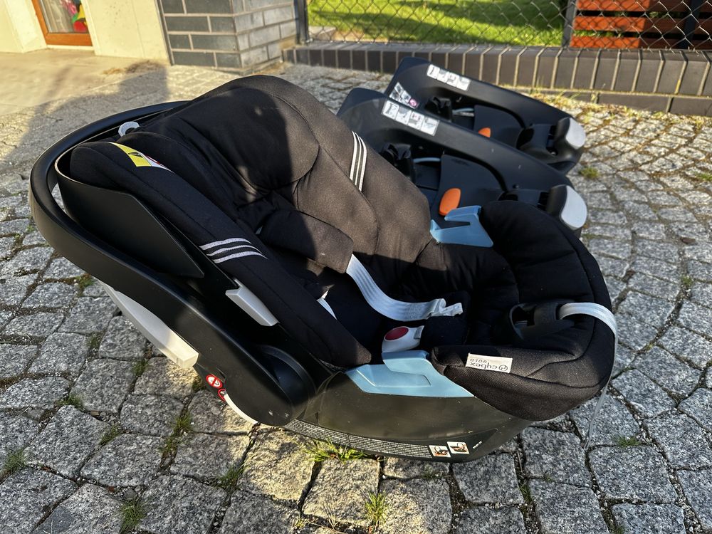 Fotelik Cybex Aton 3S + dwie bazy Isofix