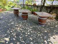 Pipos mesa castanho