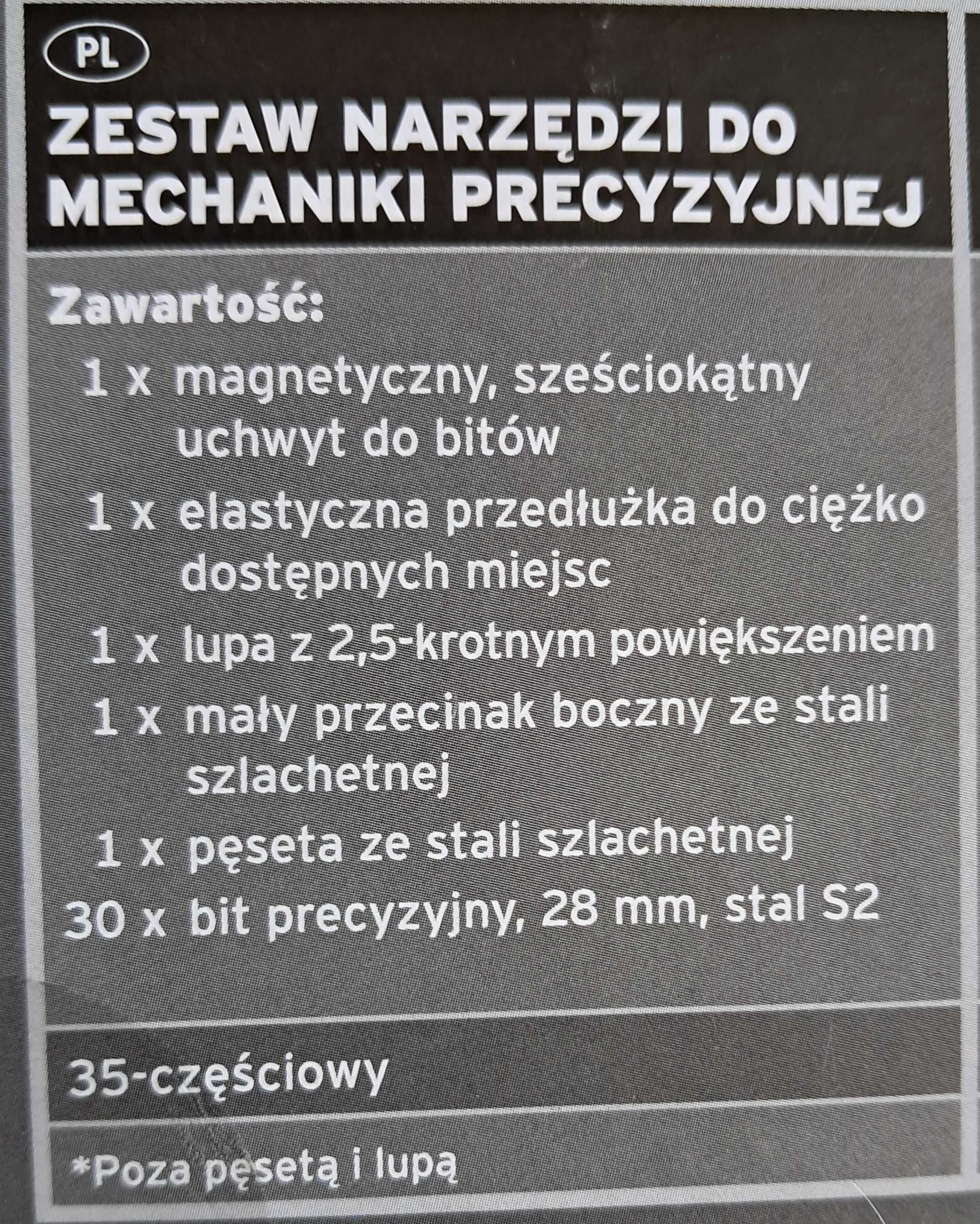 Zestaw narzędzi do mechaniki precyzyjnej Powerfix bis
