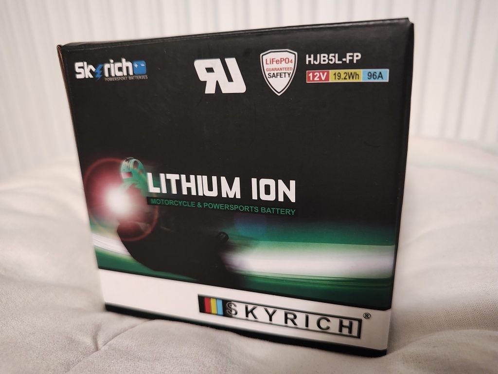 Skyrich HJB5L-FP Litowy Akumulator skuter LiFePO4 YB5L-B YB7C-A YB4L-B