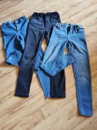 Zestaw spodni jeansy stretch 152 Zara, C&A