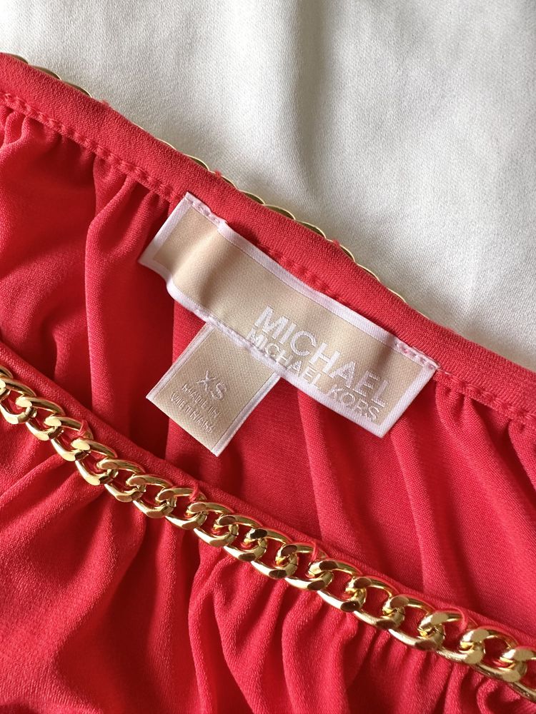 Blusa Michael Kors vermelha abertura nas mangas