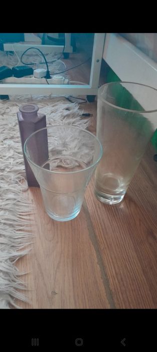 3 sztuki wazony  grube szklo
