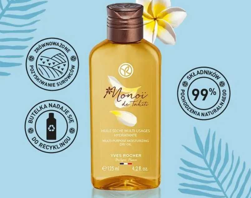 Monoï de Tahiti – suchy olejek do ciała Yves Rocher