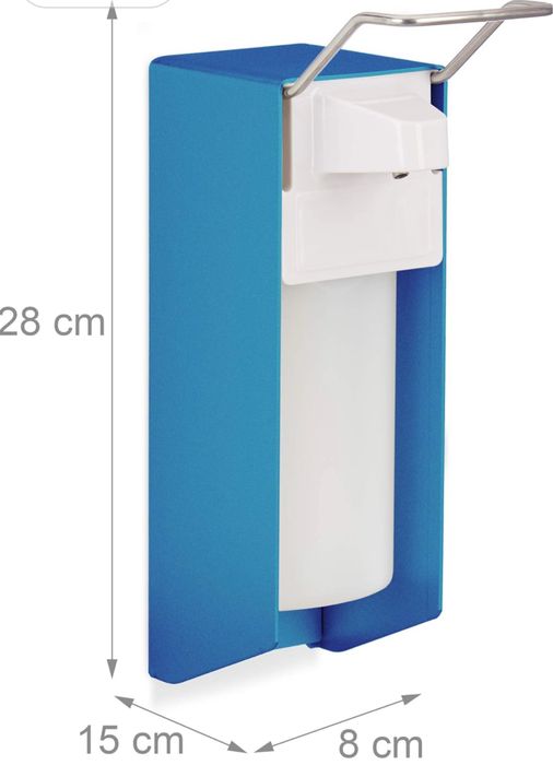 Relaxdays Euro Dispenser, 500 ml, Dezynfekcja, Mydło