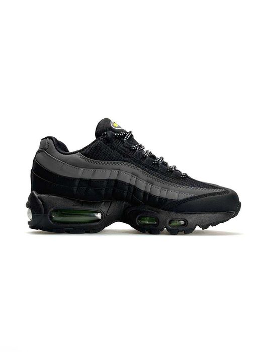 АКЦІЯ! Nike Air Max 95 Black Grey 37 38 39 40 41 42 43 44 45 найк