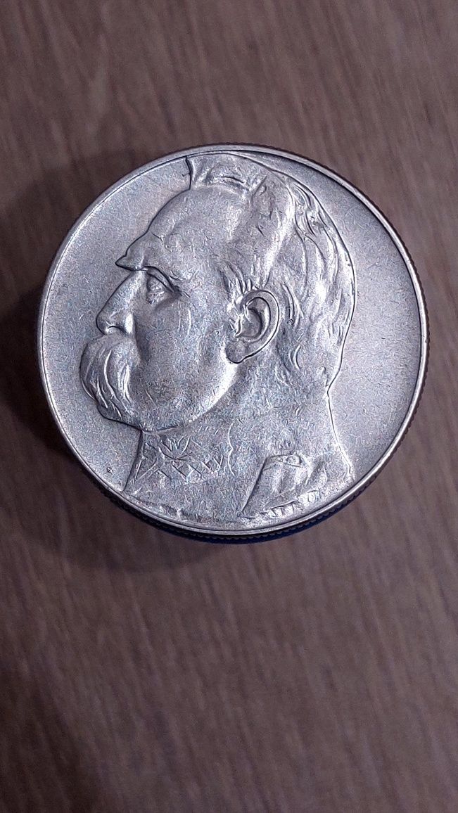 10 zł 1935 Piłsudski piekny stan 1/2 zachowania monety
