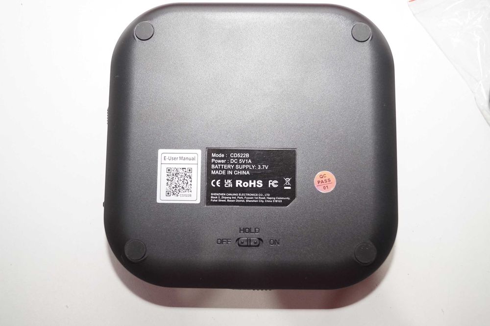 1548 Discman CD522B Odtwarzacz CD Aux FM Bluetooth TF z głośnikami LCD