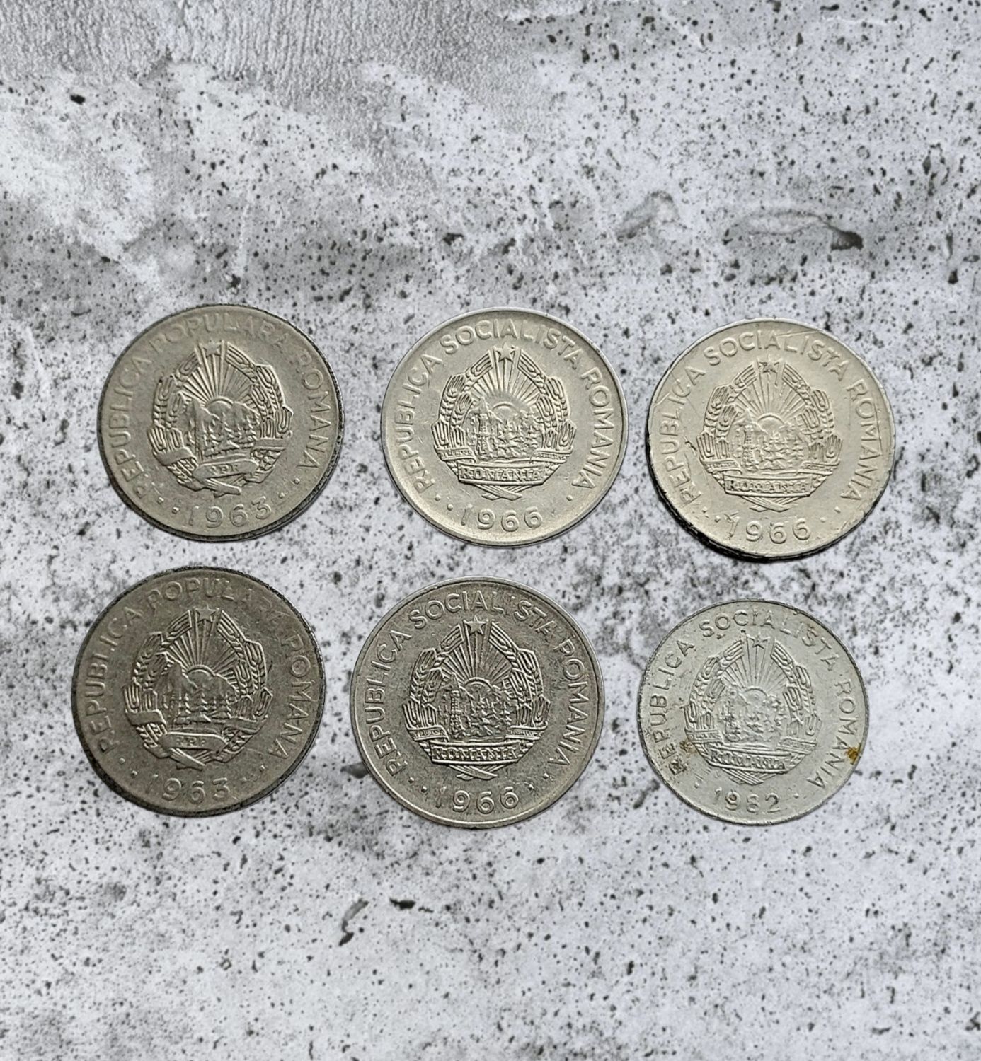 Monety Rumunia lata 60 1 leu 25 bani numizmatyka antyk wojna