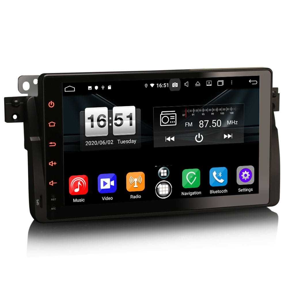 RADIO 2 DIN DO BMW E46-ANDROID,Gps,Wifi.Usb,Bt,Mirrorlink.  Nowe