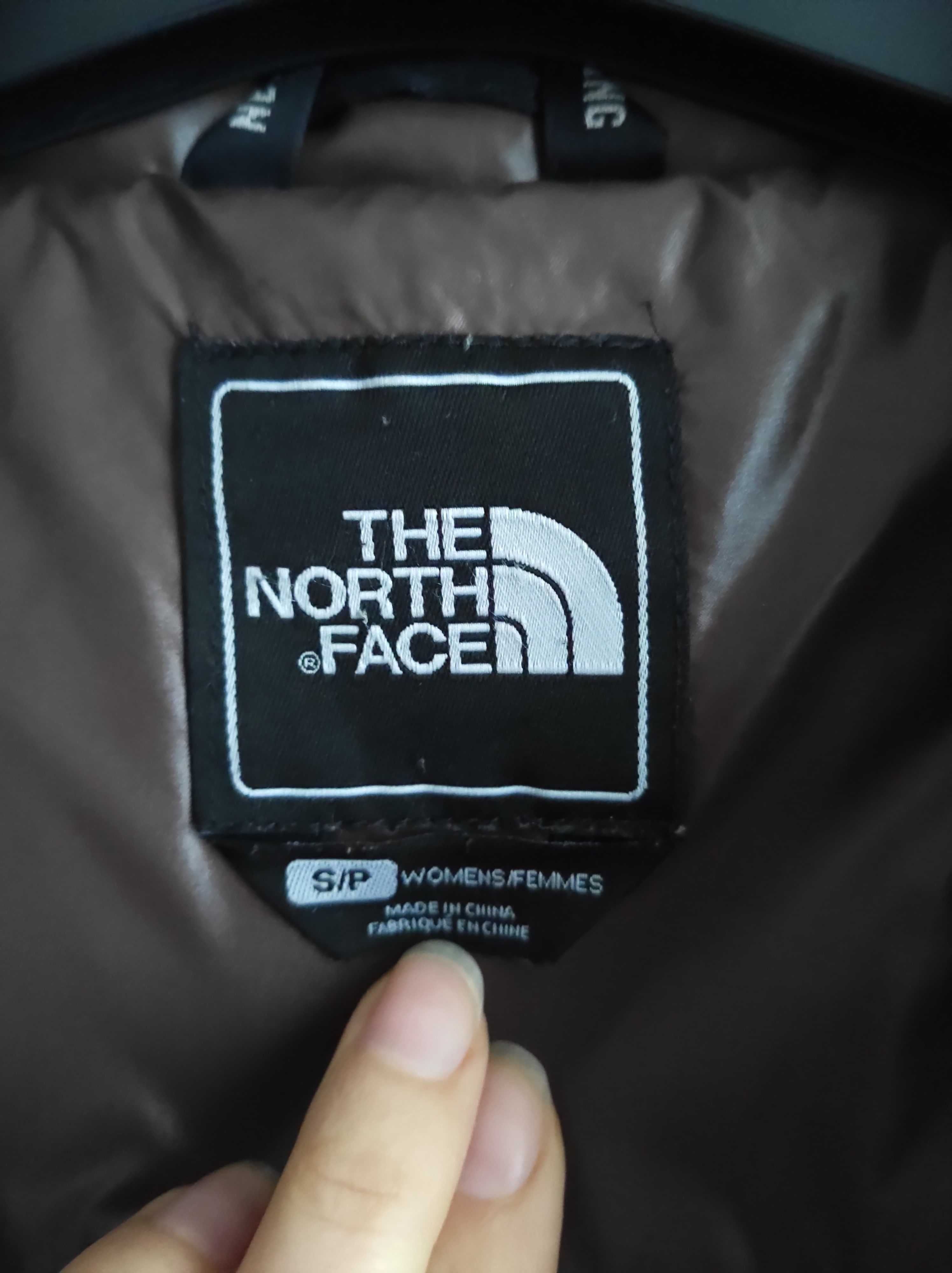 Płaszcz puchowy North Face 600 parka damska brązowa oryginalna OKAZJA