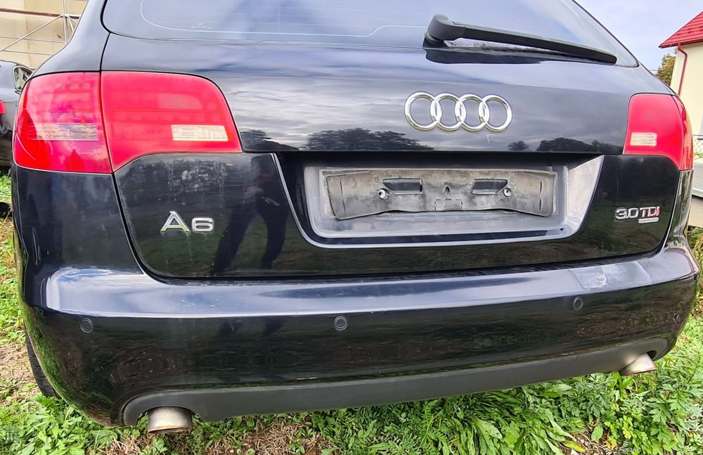 ZDERZAK TYLNY czarny tył AUDI A6 C6 2.7tdi 3.0tdi 2008r Kombi LZ9Y